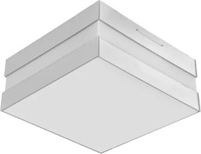 Plafon Sobrepor Alumínio Branco Espelhado 20w 18cm