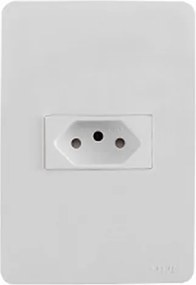 Conjunto Tomada 4X2 Termoplastico Branco 10A Orion