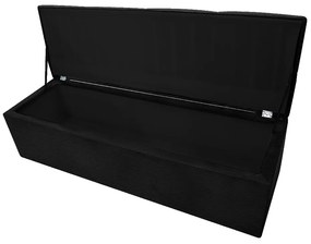 Calçadeira Munique 195 cm King Size Corano Preto - ADJ Decor
