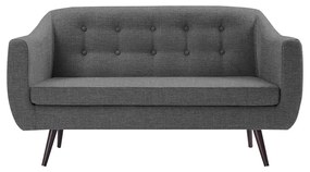 Sofá Decorativo 2 Lugares Pés Palito Cuddle Linho Cinza G17 - Gran Belo