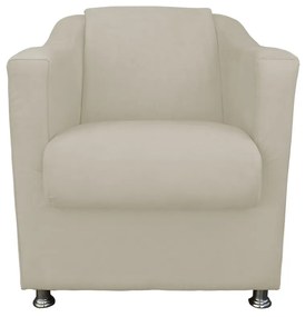 Poltrona Decorativa Cecilia Suede Bege