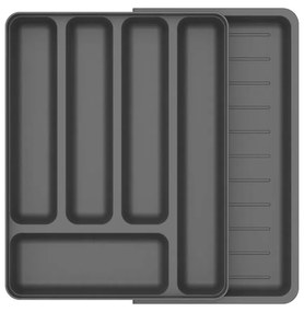 Organizador De Talheres Com Extensor Logic - Chumbo