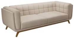 Sofá Living Decorativo 2 Lugares 180cm Bellart Z32 Linho Cru - Mpozena