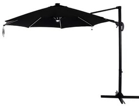 Ombrellone Filipe Suspenso Preto com LED 69399 Sun House