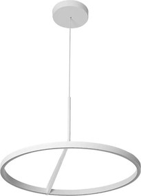 Pendente Led Dimerizavel Aluminio 43W 3000K Circle - BRANCO