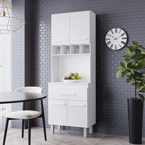 Cozinha Zínia Completa Balcão com Tampo MB1 300cm