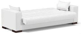 Sofá Cama Casal 3 Lugares 210cm Lisboa Corino Branco  D03 - D'Rossi