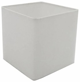 Cúpula em tecido quadrada abajur luminária cp-25/25x25cm branco
