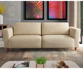 Sofá 190cm Decorativo Sala de Estar Franz Linho Bege G52 - Gran Belo