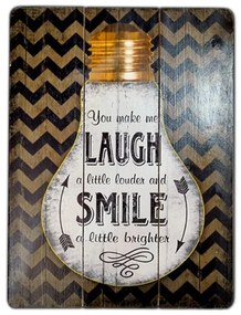 Quadro Decorativo MDF Colorido 30x40 Smile - D'Rossi