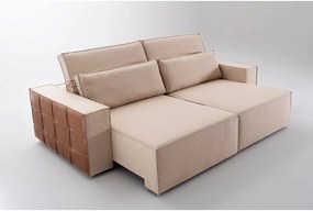 Sofá 5 Lugares Retrátil  e Reclinavel - Orlando Suede Azul
