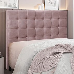 Cabeceira Decorativa Queen Size 1,60M Tropea Veludo Lilás G63 - Gran Belo