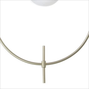 Pendente Cerchio 50,5X12X38Cm Metal Alumínio E Globo Ø12Cm 01Xg9 - Old... (CAFÉ)