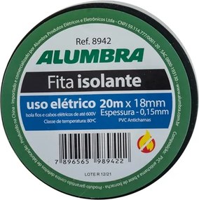 Fita Isolante Pvc Preto 20 Metros Antichama