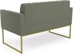 Namoradeira e Poltrona Industrial Dourado Ana Bouclé Menta - Ibiza