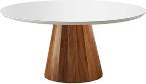 Mesa de Jantar Redonda Luma Mesa Luma Laminado Cinamomo