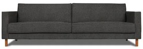 Sofa Lana 4 Lugares Linho Grafite Pes Natural 260cm - 73738 Sun House