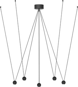 Pendente Led Aluminio 21W 3000K Marionete - PRETO
