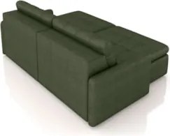 Sofá Retrátil 3 Lugares Para Sala 224cm Elios Couro Verde Z55 - Mpozen