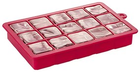 Forma de Gelo Pequeno Retangular - Vermelho