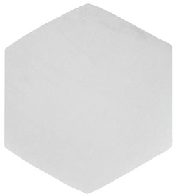 Puff Aramado Hexágono Decorativo Industrial Cobre com Sintético Branco D03 - D'Rossi