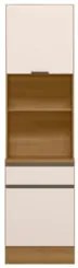 Paneleiro Cozinha Torre Quente Grace Carvalho Oak/Off White Z44 - Mpoz