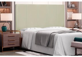 Cabeceira Arizona Para Cama Box Casal 140 cm Corino - D'Rossi - Bege