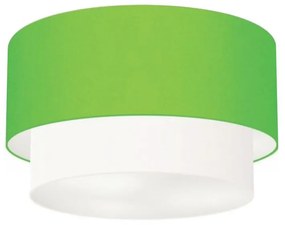 Plafon de Sobrepor Cilíndrico SP-3045 Cúpula Cor Verde Limão Branco