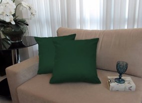 Almofada Decorativa 40x40 Tecido Suede Verde Bandeira