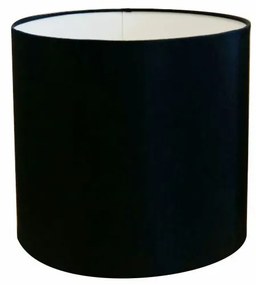 Cúpula Abajur Cilíndrica Cp-7005 Ø18x18cm Preto