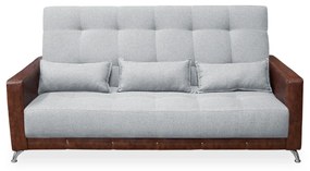 Sofá-Cama 2,00 m  3 Lugares Luxury - Linho Cinza Compose Whisky