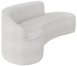 Sofá 4 Lugares Para Sala 220cm Orgânico Wendi Boucle Cinza I01  - Mpoz