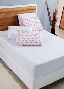 Jogo de Cama 200 Fios Rosa Queen 3 Peças