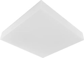 Plafon Led De Sobrepor Quadrado Branco 25W Valencia - LED BRANCO FRIO (6500K)