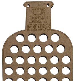 Quadro Decorativo Porta Tampinhas MDF Garrafa 25x50 cm - D'Rossi