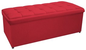 Calçadeira Copenhague 195 cm King Size Suede Vermelho - ADJ Decor