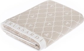 Toalha de Rosto Trussardi Jacquard Fio Tinto Speciale - Nocciola  Nocciola