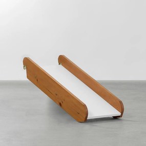 Escorregador para Cama Casinha Tenda - Branco e Amêndoa