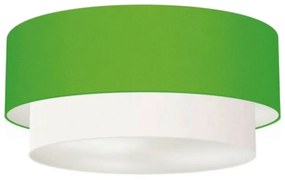 Plafon Para Sala Cilíndrico SL-3021 Cúpula Cor Verde Limão Branco