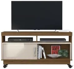 Rack Bancada de TV 50 Pol 121cm Rute Z10 Naturale/Off - Mpozenato