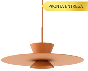 Pendente Tule Ø50X25Cm 1Xmr16 - Usina 25120/50 (FA-F - Flor-de-Anis Fosco, Igual a Cor 1)