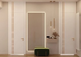 Pendente Tubo Ø2,9X30Cm Ponteira Acrílico 1Xled 5W - Qimporta Pd2315 (CHAMPANHE, 110v)