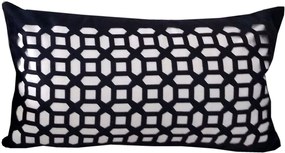 Capa Almofada Corte a Laser Provence Vitral Preto 30x50cm