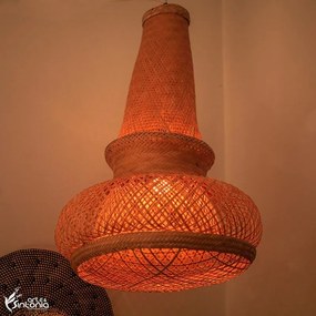 Luminária Indígena Fibra de Arumã 55cm