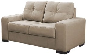 Sofá 2 Lugares 150cm Turim Couro Bege 66 G58 - Gran Belo