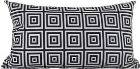 3 Capas Almofada Confort Veludo Preto 30x50cm