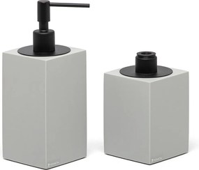 Conjunto Banheiro Duo Quadrado Resina - Crômio Fosco Black Matte