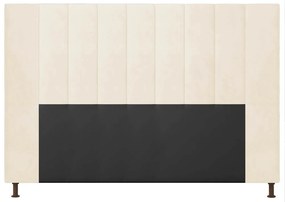 Cabeceira Casal Queen Cama Box 160cm para Quarto Malibu Suede M11 - D'Rossi - Bege