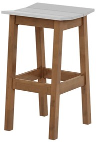 Banqueta Alta Bistrô Branca - Wood Prime MP 33219