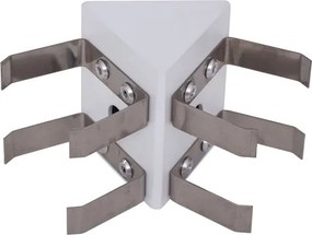 Junção Triangular V Para Perfil Branco Sem Iluminação Fit40